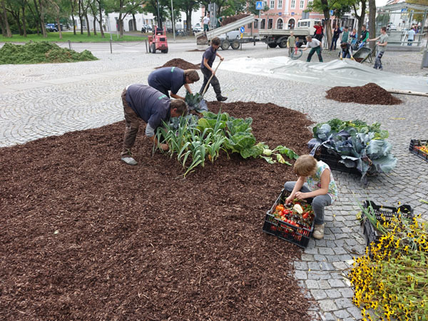 Aufbau: Intervention STADT – Ingolstadt / Stadttheater